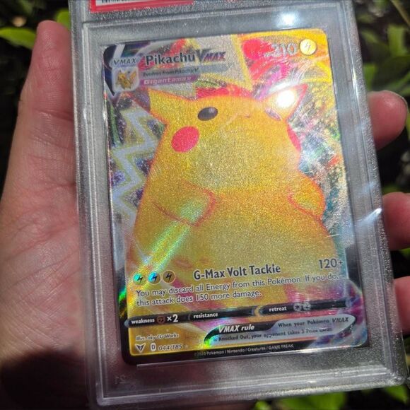 Pikachu #044 PSA 9 ‒ Vivid Voltage ‒ SWSH Mint Full Art Holofoil. - Picture 3 of 5